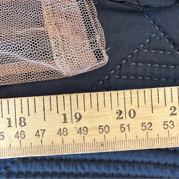 XS For Love and Lemons Penelope Crop Top Black/Nude long sleeve - Picture 12 of 16